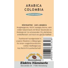 Arabica Colombia entkoffeiniert