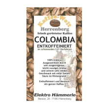 Arabica Colombia entkoffeiniert